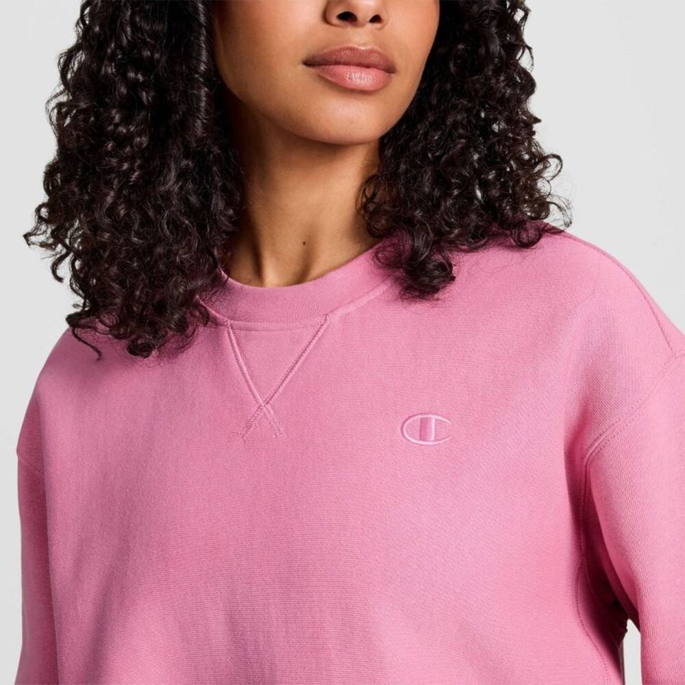 Champion Women's Fleece Pullover Sweatshirt - Pink S - Picture 4 of 4